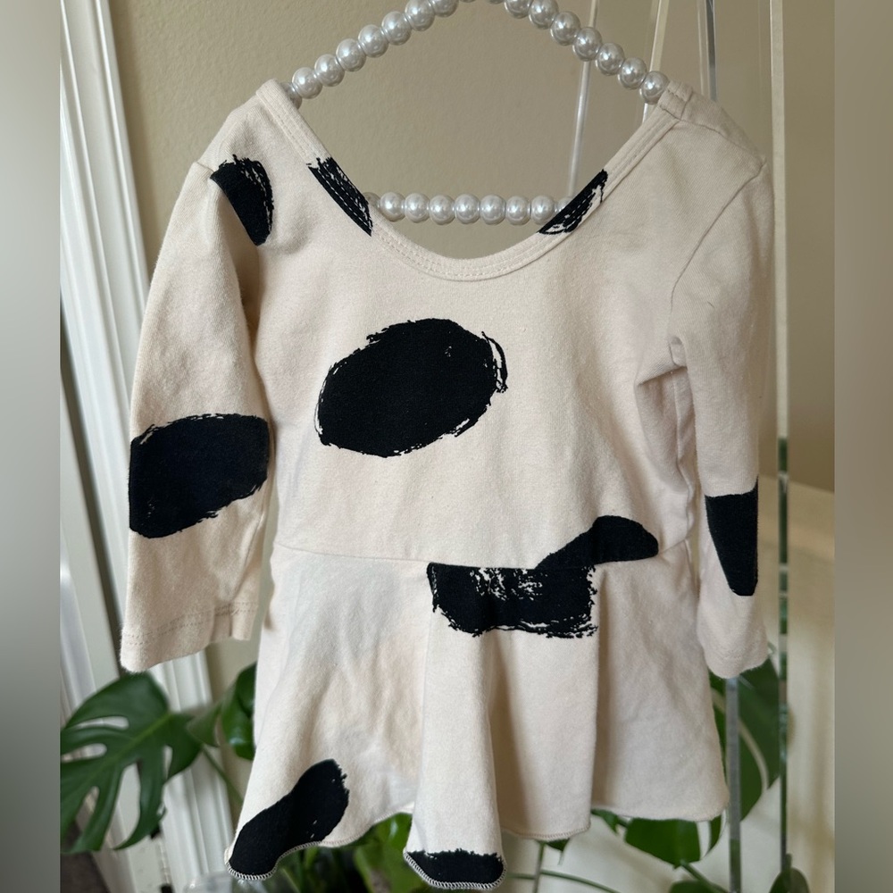 Kids Cow Print Dance Costume